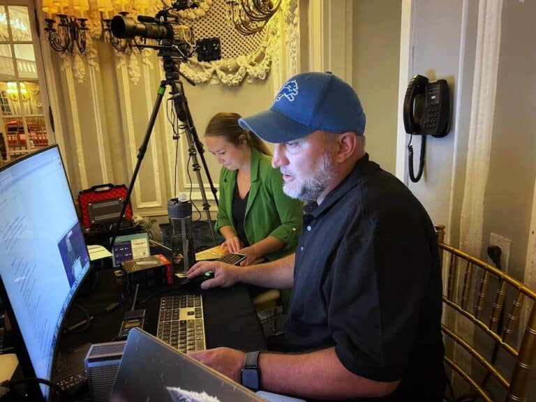 Mongoose AV post-production and editing team at work